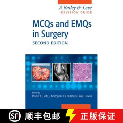 【3-4周达】MCQs and EMQs in Surgery : A Bailey & Love Revision Guide, Second Edition [9781482248623]