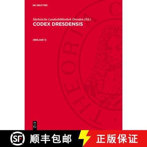 【3-4周达】精装 Codex Dresdensis. [Beilage 1] [9783112760789]