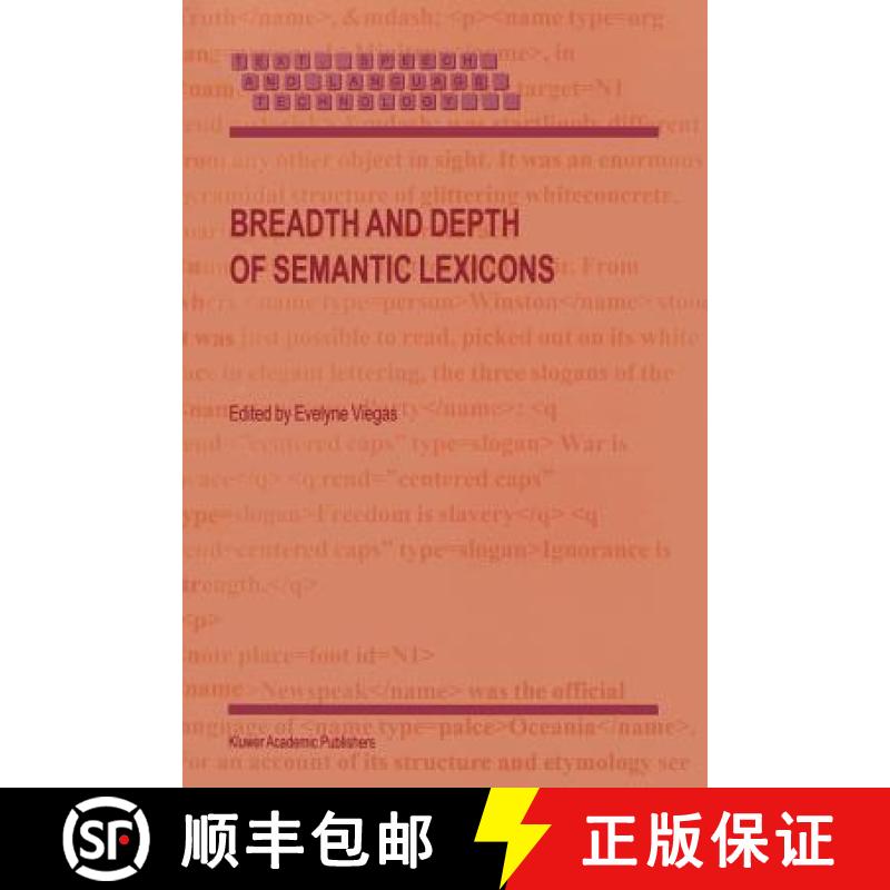 【3-4周达】Breadth and Depth of Semantic Lexicons [9789048153473]