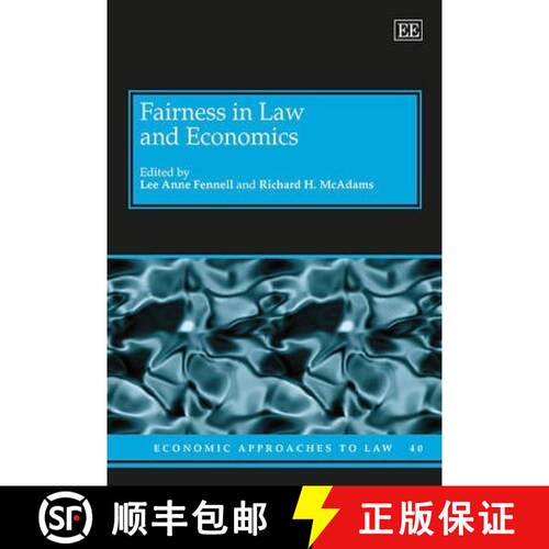 【3-4周达】精装 Fairness in Law and Economics [9781781005293]