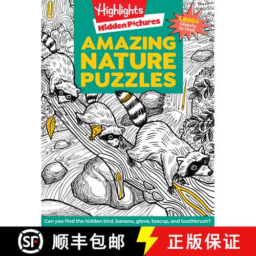 预订 Amazing Nature Puzzles: Explore & Discover with Over 100 Fun Hidden Pictures Nature Puzzles, Cel... [9781644728680]