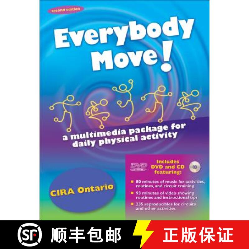 【3-4周达】Everybody Move! - 2nd Edition: A Multimedia Package for Daily Physical Activity [With CD (... [9780736082310]