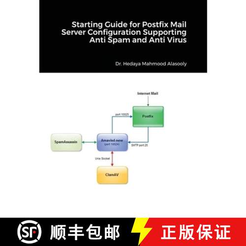【3-4周达】Starting Guide for Postfix Mail Server Configuration Supporting Anti Spam and Anti Virus [9781008985025]