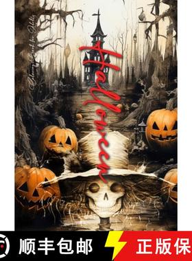 【3-4周达】Halloween Coloring Book for Adults : Halloween Coloring Book Grayscale | Scarecrows, Pumpk... [9783758403088]