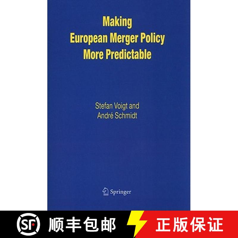 【3-4周达】Making European Merger Policy More Predictable [9781441952639]