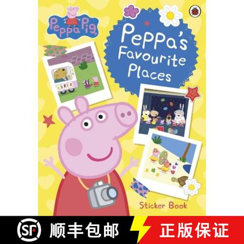 【3-4周达】Peppa Pig: Peppas Favourite Places : Sticker Scenes Book [9780241606834]