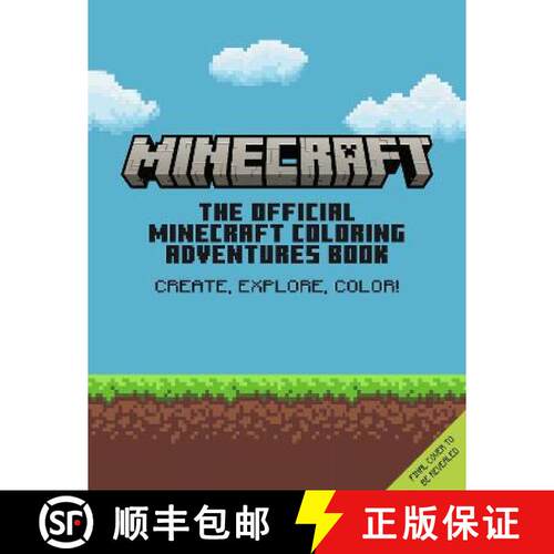 【3-4周达】The Official Minecraft Colouring Adventures Book [9781803363851]
