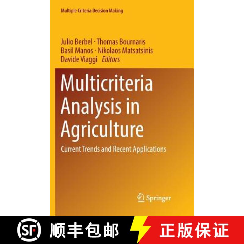 【3-4周达】Multicriteria Analysis in Agriculture : Current Trends and Recent Applications [9783030083274]
