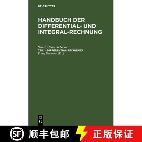 【3-4周达】精装 Differential–Rechnung [9783111083384]