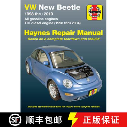 【3-4周达】Volkswagen VW New Beetle 1.8 & 2.0L petrol (1998-2010) & 1.9L TDI diesel (1998-2004) Hayne... [9781563929946]
