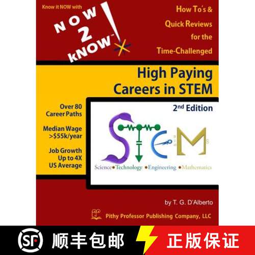 【3-4周达】NOW 2 kNOW High Paying Careers in STEM, 2nd Edition [9780988205475]