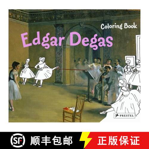 【3-4周达】Edgar Degas Coloring Book: Coloring Book [9783791370644]