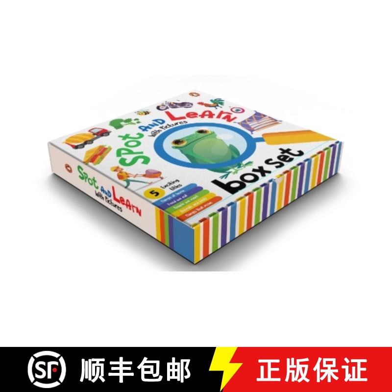 【3-4周达】Spot and Learn with Pictures: A Boxset of 5 Fun & Interactive Board Book to Develop Observ... [9789815144222]