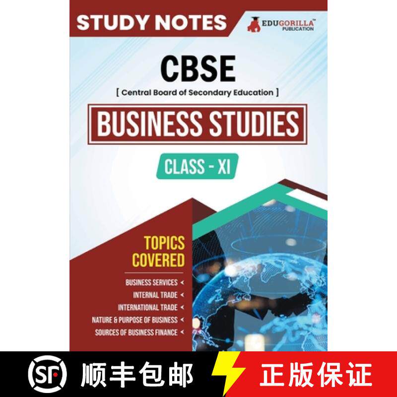预订 CBSE (Central Board of Secondary Education) Class XI Commerce - Business Studies Topic-wise Note... [9789355568144]
