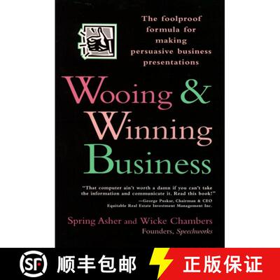 【3-4周达】精装 Wooing & Winning Business: The Foolproof Formula For Making Persuasive Business Prese... [9780471141921]