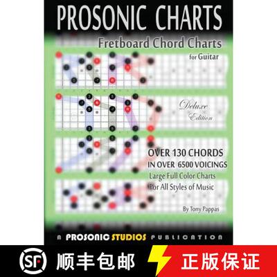 【3-4周达】Fretboard Chord Charts for Guitar [9780988963993]