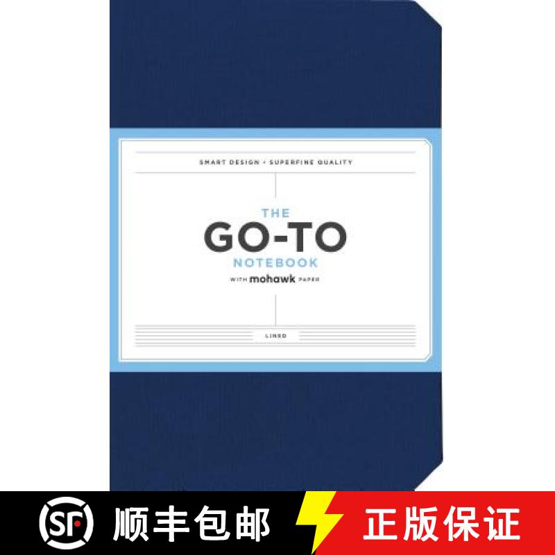 【3-4周达】Go-To Notebook with Mohawk Paper, Midnight Blue Lined: (Lined Notebooks, Notebook with Lin... [9781452178080]
