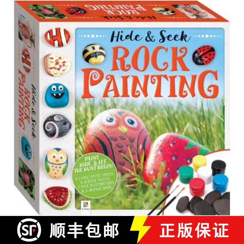 【3-4周达】Hide and Seek Rock Painting Kit (tuck box) [9781488910630]