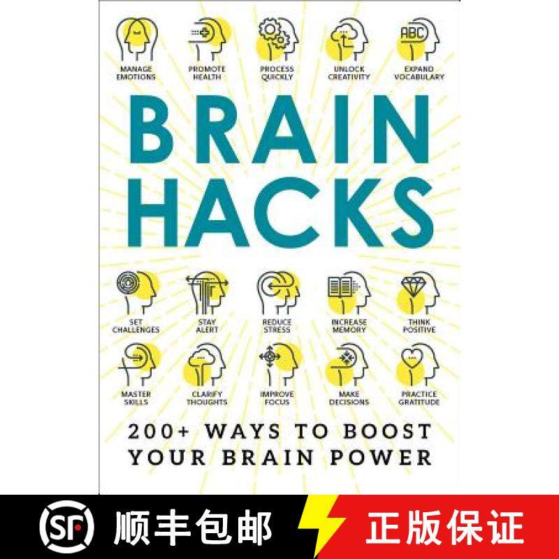 【3-4周达】Brain Hacks : 200+ Ways to Boost Your Brain Power [9781507205723]
