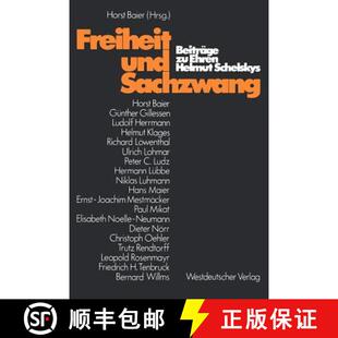 Helmut 9783531113975 Freiheit Beiträge Sachzwang 4周达 Und Schelskys Ehren