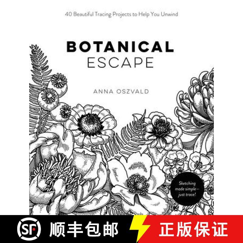 【3-4周达】Botanical Escape: 40 Beautiful Tracing Projects to Help You Unwind [9781645673743]