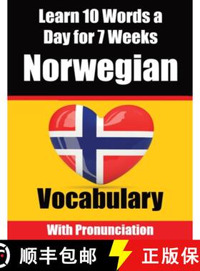 【3-4周达】Norwegian Vocabulary Builder: Learn 10 Words a Day for 7 Weeks | The Daily Norwegian Chall... [9789403705699]