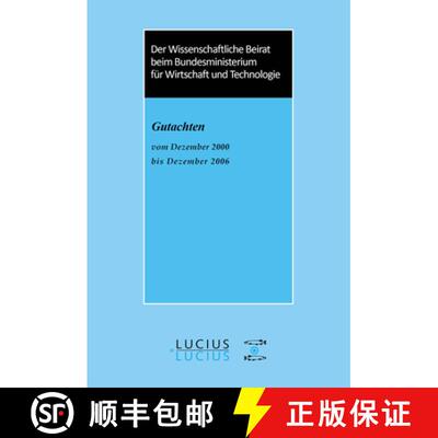 【3-4周达】DEG Der Wissenschaftliche Beirat beim Bundesministerium für Wirtschaft   Gutachten [9783828203815]