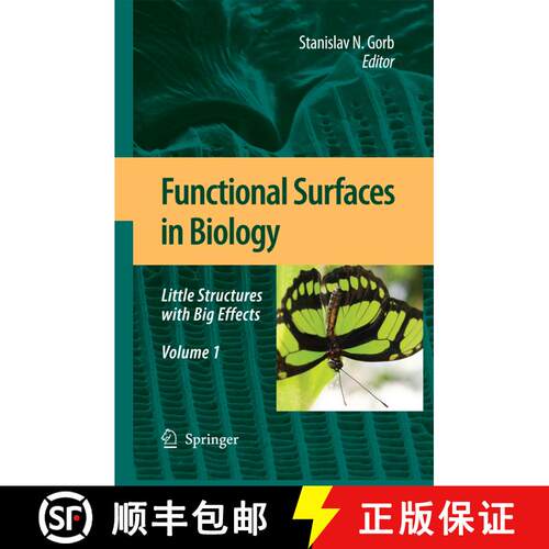 【3-4周达】Functional Surfaces in Biology : Little Structures with Big Effects Volume 1 [9789400791220]