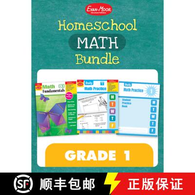 【3-4周达】Homeschool Math Bundle, Grade 1 [9781629389080]