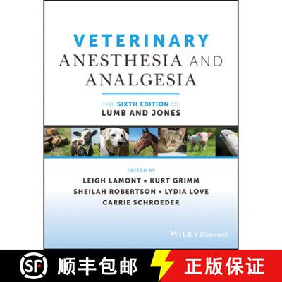 【3-4周达】Veterinary Anesthesia and Analgesia: The Sixth Edi tion of Lumb and Jones [9781119830276]