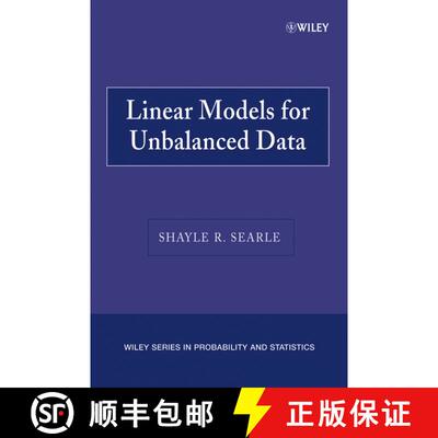 【3-4周达】Linear Models For Unbalanced Data [Wiley统计学] [9780470040041]