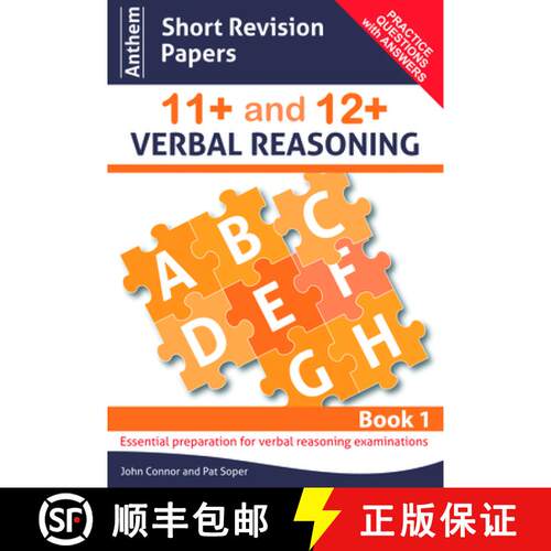 【3-4周达】Anthem Short Revision Papers 11+ and 12+ Verbal Reasoning Book 1 [9780857283849]