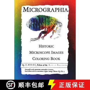 【3-4周达】Micrographia: Historic Microscope Images Coloring Book [9781943476312]