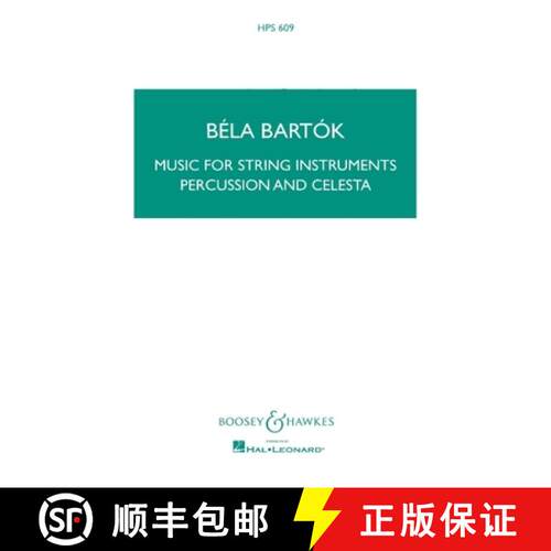 【3-4周达】Music for String Instruments, Percussion and Celesta [9781458406545]