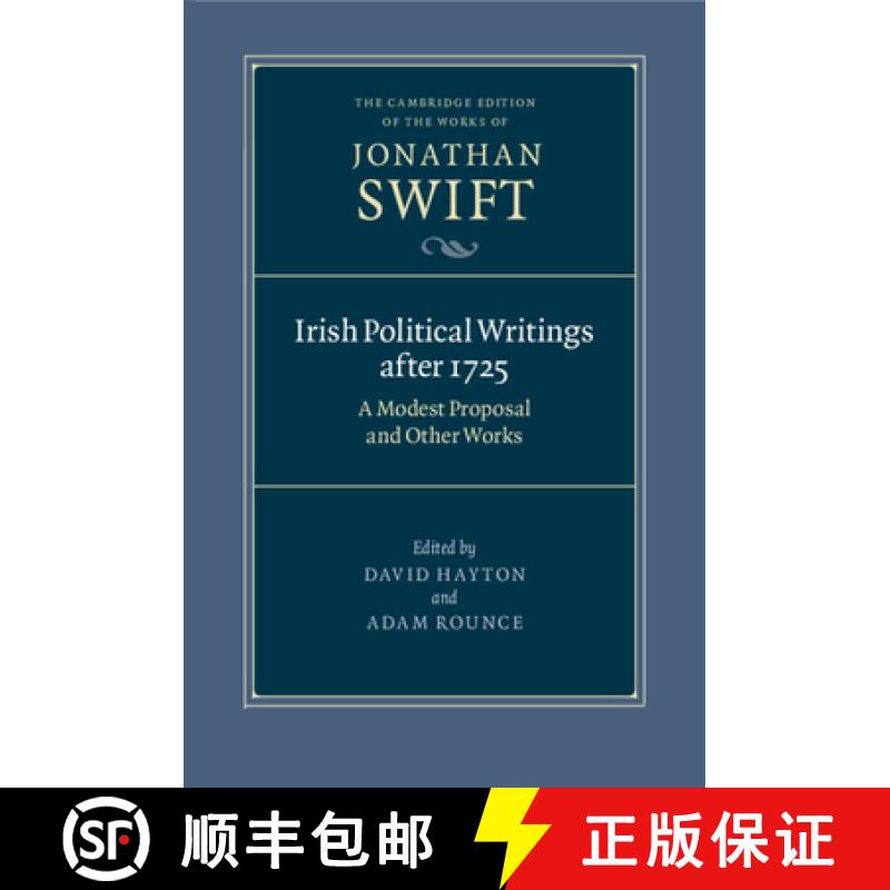 【3-4周达】Irish Political Writings after 1725: A Modest Proposal and Other Works [9781009160391]