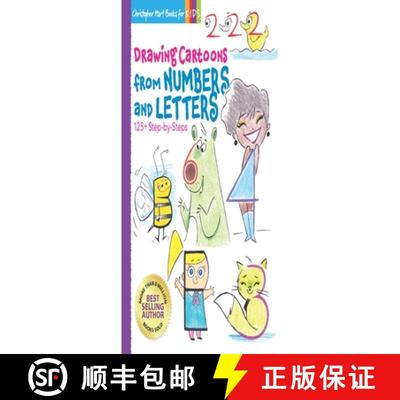 【3-4周达】Drawing Cartoons from Numbers and Letters, Volume 5: 125+ Step-By-Steps [9781684620159]