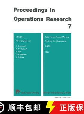 【3-4周达】Vorträge der Jahrestagung 1977 / Papers of the Annual Meeting 1977 DGOR [9783790801941]