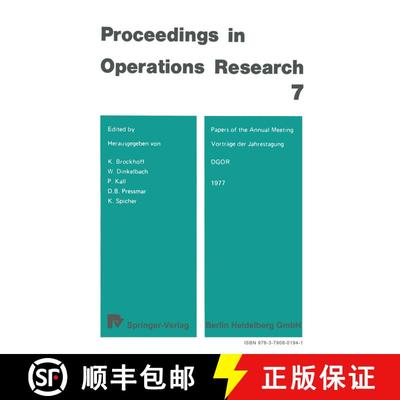 【3-4周达】Vorträge der Jahrestagung 1977 / Papers of the Annual Meeting 1977 DGOR [9783790801941]