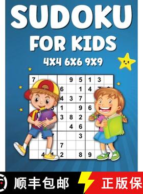 预订 Sudoku for Kids: 225 Sudoku Puzzles For Kids 4x4 6x6 9×9 Activity Book for Kids, Sudoku Activit... [9784252027893]