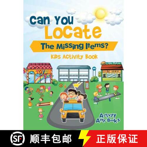 【3-4周达】Can You Locate The Missing Items? Kids Activity Book [9781683231943]