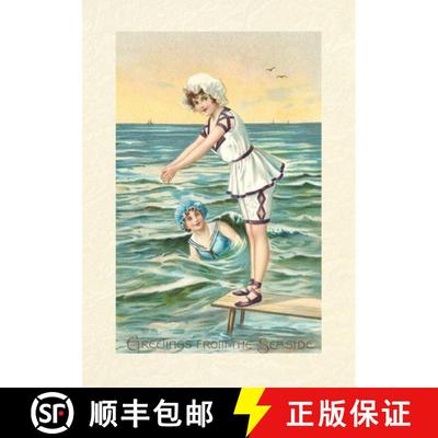 【3-4周达】Vintage Lined Notebook Greetings from the Seaside, Two Victorian Girls [9798385448142]