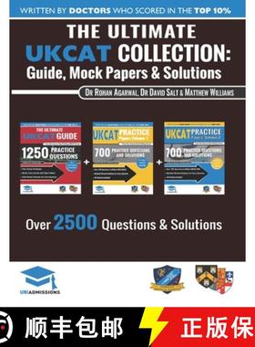 【3-4周达】The Ultimate UKCAT Collection: 3 Books In One, 2,650 Practice Questions, Fully Worked Solu... [9781912557332]