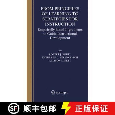 【3-4周达】精装 From Principles of Learning to Strategies for Instruction : Empirically Based Ingredi... [9780387234762]