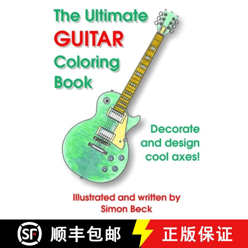 【2-3周达】The Ultimate Guitar Coloring Book [9781291781724]