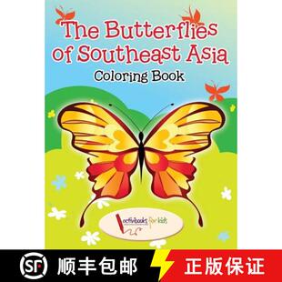 Southeast 9781683215752 4周达 Book Coloring Asia Butterflies The