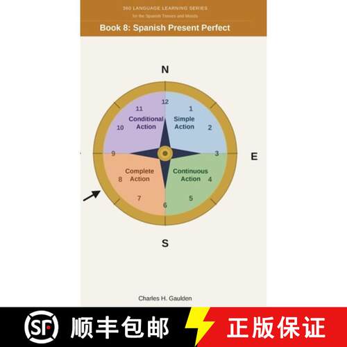 【3-4周达】精装 360 Language Learning Series for the Spanish Tenses - Book 8: Spanish Present Perfect [9781972651360]