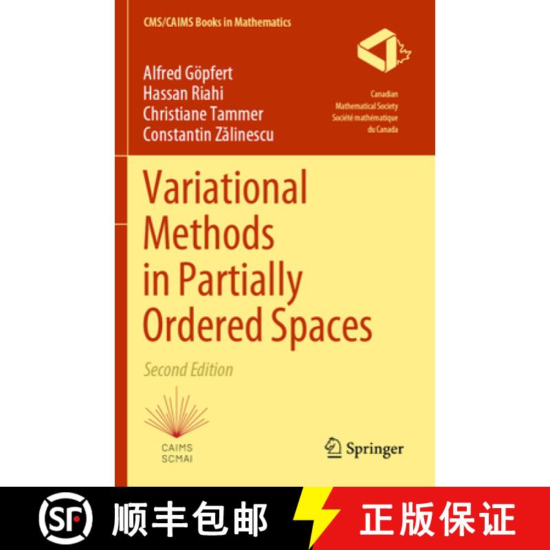 【3-4周达】Variational Methods in Partially Ordered Spaces [9783031365362]