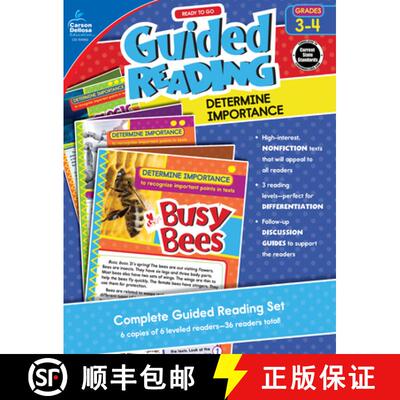 【3-4周达】Ready to Go Guided Reading: Determine Importance, Grades 3 - 4 [9781483839790]
