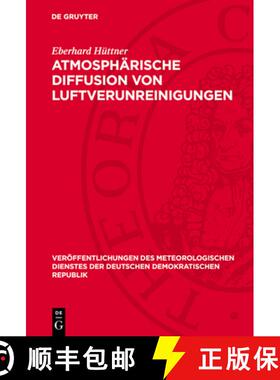 【3-4周达】精装 Atmosphärische Diffusion Von Luftverunreinigungen [9783112771600]