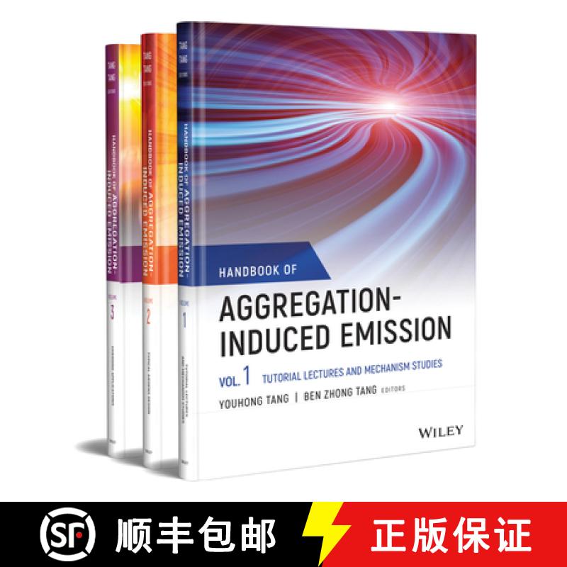【4周达】Handbook Of Aggregation-Induced Emission 3 Volume Set [Wiley化学化工] [9781119643050]